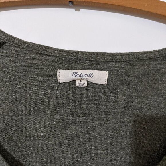 Madewell Anthem Scoop Neck Top Green Size Large - Picture 5 of 8
